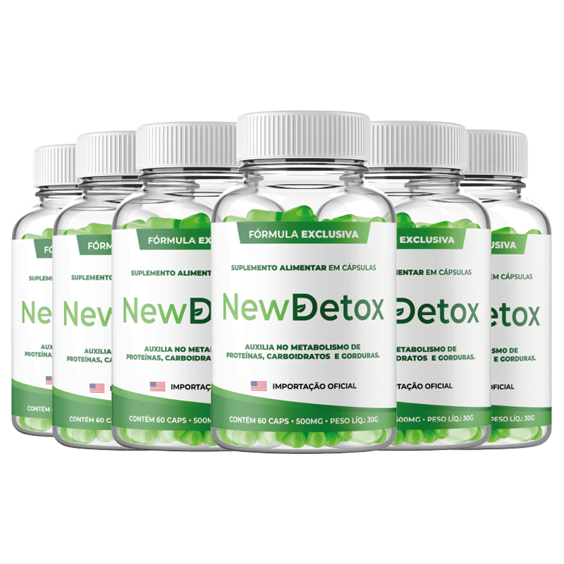 New Detox Original Formula Exclusiva 6 Potes