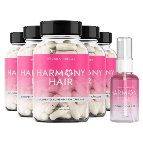 Harmony Hair - 5 Pote + 1 Tonico